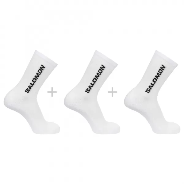  Zokni SALOMON EVERYDAY CREW 3-PACK LC2086000 FEHÉR/FEHÉR/FEHÉR 