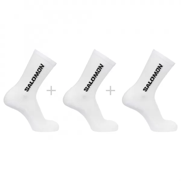  Zokni SALOMON EVERYDAY CREW 3-PACK LC2086000 FEHÉR/FEHÉR/FEHÉR 