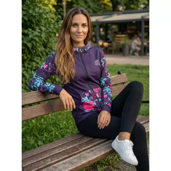  Női pulóver a zip prémiumon ALTISPORT VOJ/ALW063MI02 FUKSZIA 