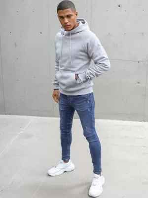 Férfi pulóver DSTREET BX5481 VILÁGOSSZÜRKE