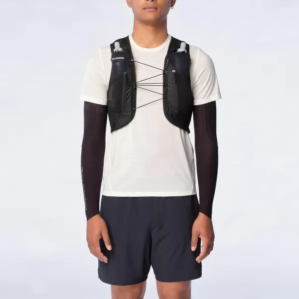  Férfi hátizsák SALOMON ACTIVE SKIN 12 SET LC2177400 FEKETE/FÉM 
