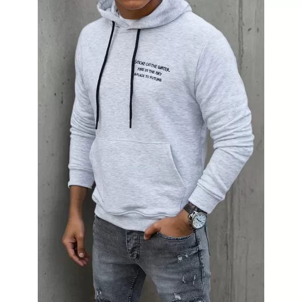  Férfi pulóver DSTREET BX5462 VILÁGOSSZÜRKE 
