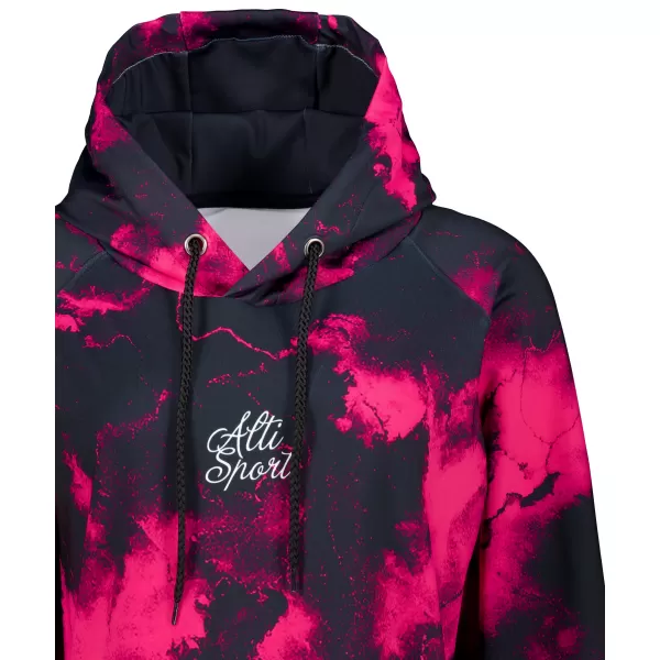  Női funkcionális pulóver prémium ALTISPORT VOJ/ALW066MI03 FEKETE -PINK 