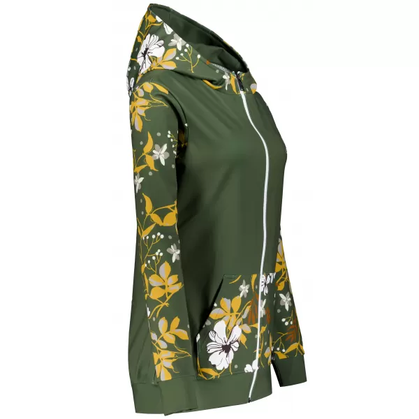  Női pulóver a zip prémiumon ALTISPORT VOJ/ALW063MI02 KHAKI 