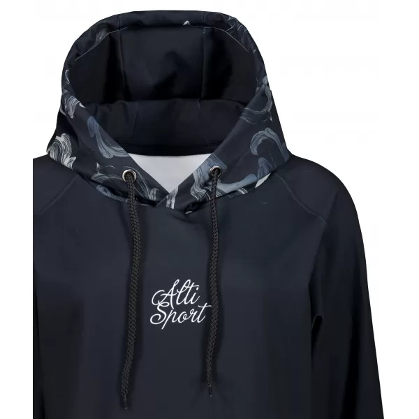  Női funkcionális pulóver prémium ALTISPORT VOJ/ALW065MI03 FEKETE -GRAY 
