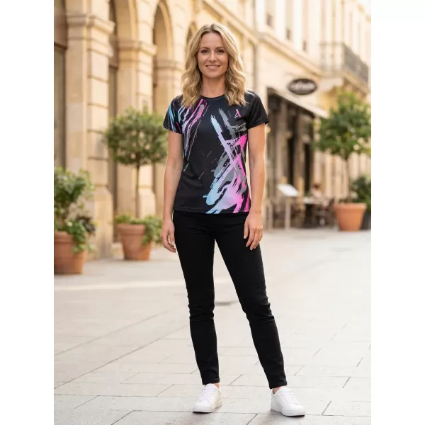  Női funkcionális T -piró prémium ALTISPORT VOJ/ALW074TR01 FEKETE -PINK 