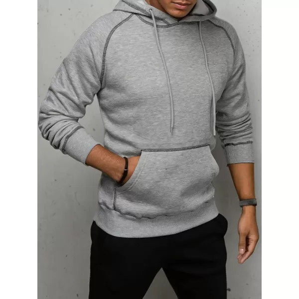  Férfi pulóver DSTREET BX5514 VILÁGOSSZÜRKE 