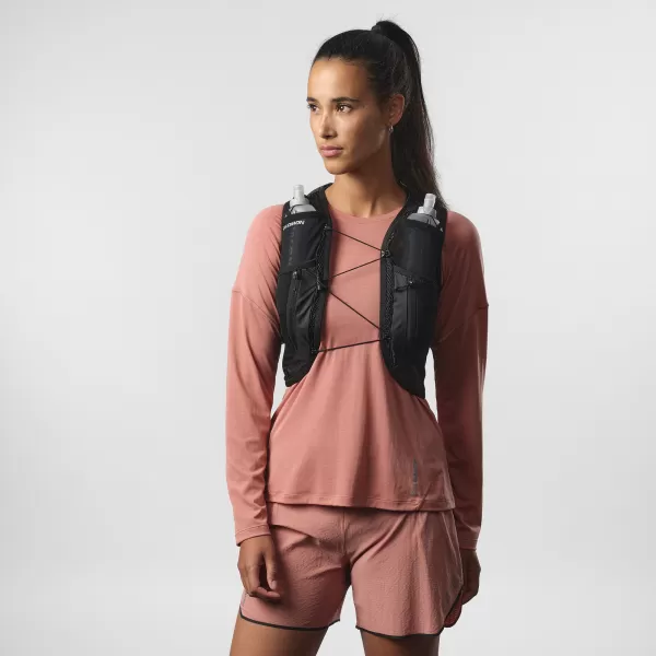  Női hátizsák SALOMON ACTIVE SKIN 12 WOMEN SET LC2178600 FEKETE/FÉM 
