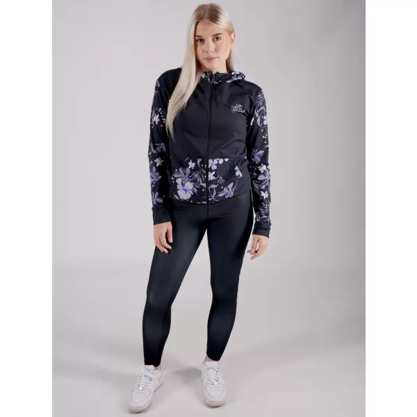  Női pulóver a zip prémiumon ALTISPORT VOJ/ALW063MI02 FEKETE 