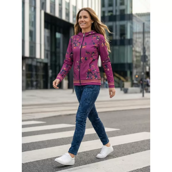  Női pulóver a zip prémiumon ALTISPORT VOJ/ALW024MI02 LILA 