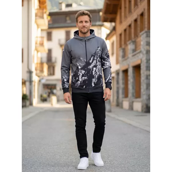  Férfi pulóver a zip prémiumon ALTISPORT VOJ/ALM059MI02 SZÜRKE 