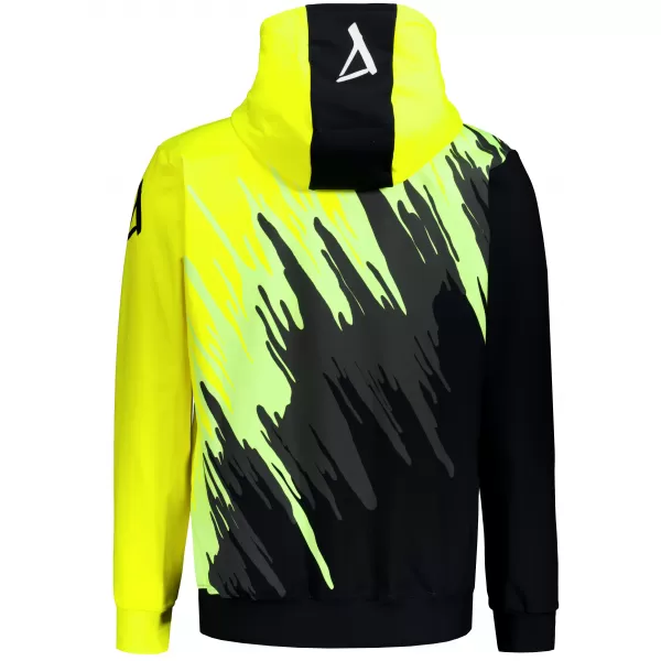 Férfi pulóver a zip prémiumon ALTISPORT VOJ/ALM006MI02 FEKETE -SÁRGA 