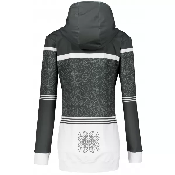 Női pulóver a zip prémiumon ALTISPORT VOJ/ALW023MI02 SZÜRKE 