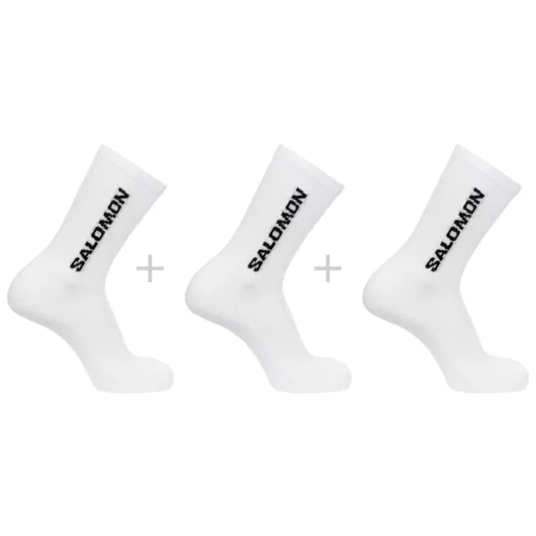  Zokni SALOMON EVERYDAY CREW 3-PACK LC2086000 FEHÉR/FEHÉR/FEHÉR 