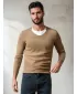 Férfi pulóver DSTREET WX2306 KARAMELLA