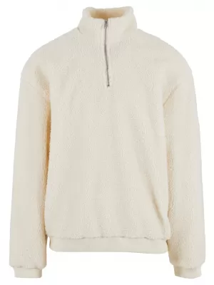 Férfi pulóver URBAN CLASSICS TB7266 FEHÉR/HOMOK