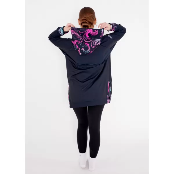  Női funkcionális pulóver prémium ALTISPORT VOJ/ALW065MI03 FEKETE -PINK 