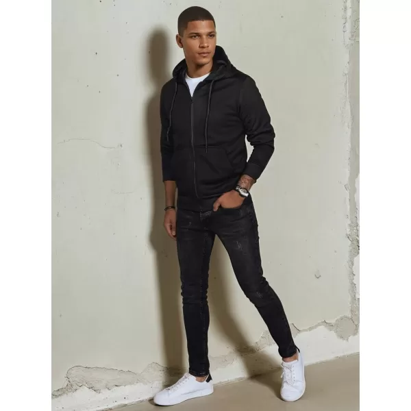  Férfi pulóver DSTREET BX5644 FEKETE 