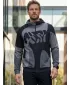 Férfi pulóver a zip prémiumon ALTISPORT VOJ/ALM056MI02 FEKETE