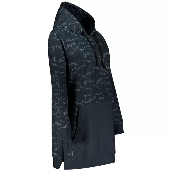 Női funkcionális pulóver prémium ALTISPORT VOJ/ALW067MI03 FEKETE 
