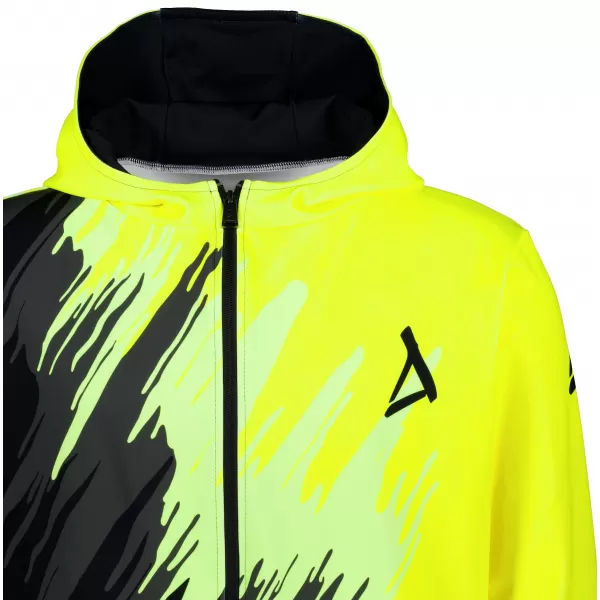  Férfi pulóver a zip prémiumon ALTISPORT VOJ/ALM006MI02 FEKETE -SÁRGA 