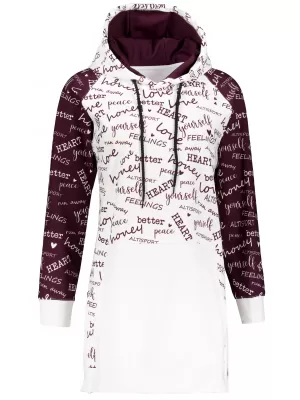 Női funkcionális pulóver prémium ALTISPORT VOJ/ALW067MI03 BURGUNDIA