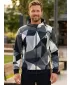 Férfi pulóver a zip prémiumon ALTISPORT VOJ/ALM007MI02 SZÜRKE