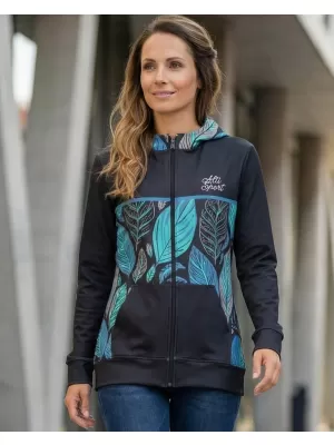 Női pulóver a zip prémiumon ALTISPORT VOJ/ALW061MI02 KÉK