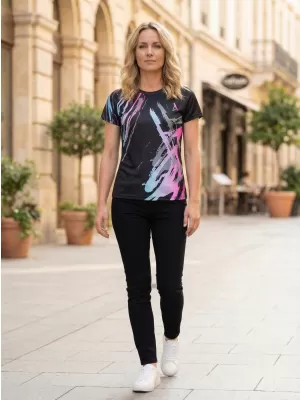 Női funkcionális T -piró prémium ALTISPORT VOJ/ALW074TR01 FEKETE -PINK