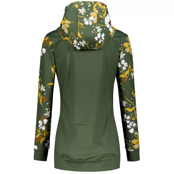  Női pulóver a zip prémiumon ALTISPORT VOJ/ALW063MI02 KHAKI 