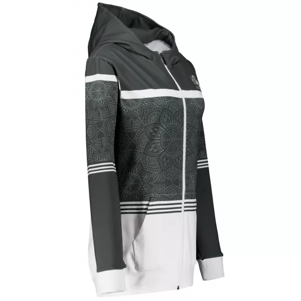  Női pulóver a zip prémiumon ALTISPORT VOJ/ALW023MI02 SZÜRKE 