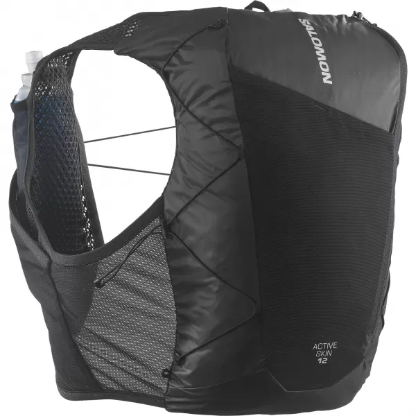  Férfi hátizsák SALOMON ACTIVE SKIN 12 SET LC2177400 FEKETE/FÉM 