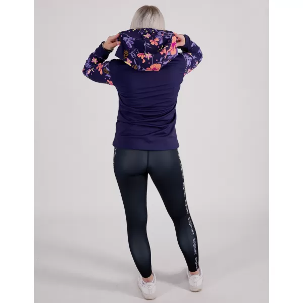  Női pulóver a zip prémiumon ALTISPORT VOJ/ALW063MI02 SÖTÉT LILA 