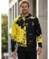 Férfi pulóver a zip prémiumon ALTISPORT VOJ/ALM057MI02 FLUO SÁRGA