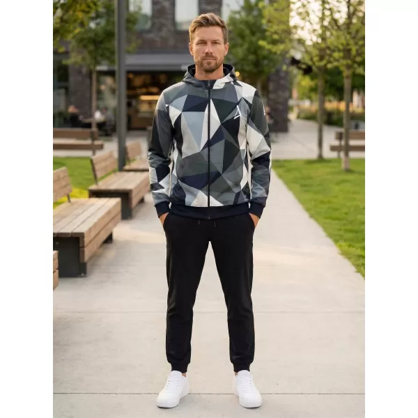  Férfi pulóver a zip prémiumon ALTISPORT VOJ/ALM007MI02 SZÜRKE 