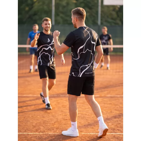  Férfi funkcionális T -piró prémium ALTISPORT VOJ/ALM073TR01 FEKETE 