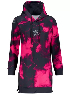 Női funkcionális pulóver prémium ALTISPORT VOJ/ALW066MI03 FEKETE -PINK