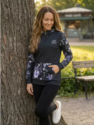 Női pulóver a zip prémiumon ALTISPORT VOJ/ALW063MI02 FEKETE