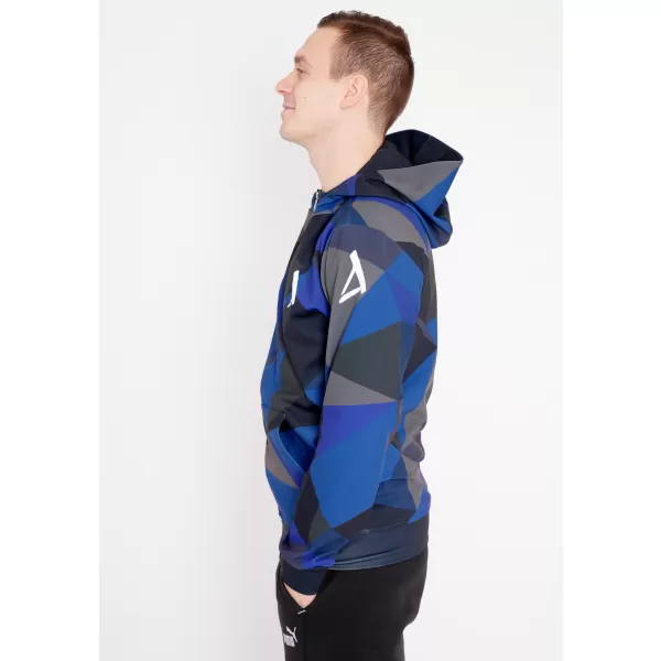  Férfi pulóver a zip prémiumon ALTISPORT VOJ/ALM007MI02 SÖTÉTKÉK 