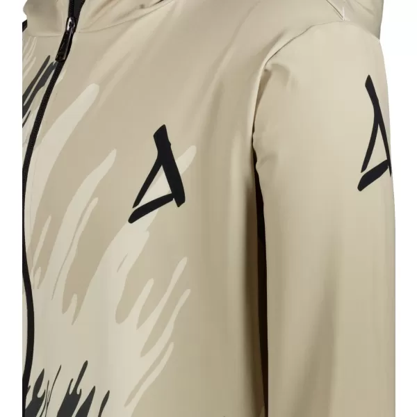  Férfi pulóver a zip prémiumon ALTISPORT VOJ/ALM006MI02 FEKETE -BROWN 