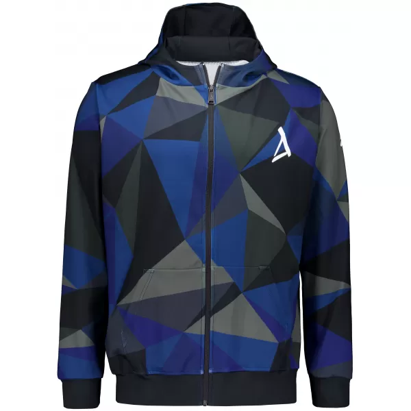  Férfi pulóver a zip prémiumon ALTISPORT VOJ/ALM007MI02 SÖTÉTKÉK 