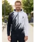Férfi pulóver a zip prémiumon ALTISPORT VOJ/ALM006MI02 FEKETE -FEHÉR