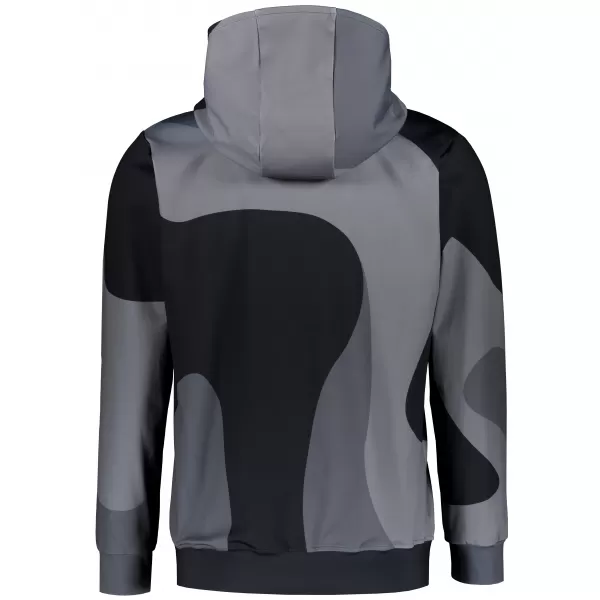  Férfi pulóver a zip prémiumon ALTISPORT VOJ/ALM056MI02 FEKETE 