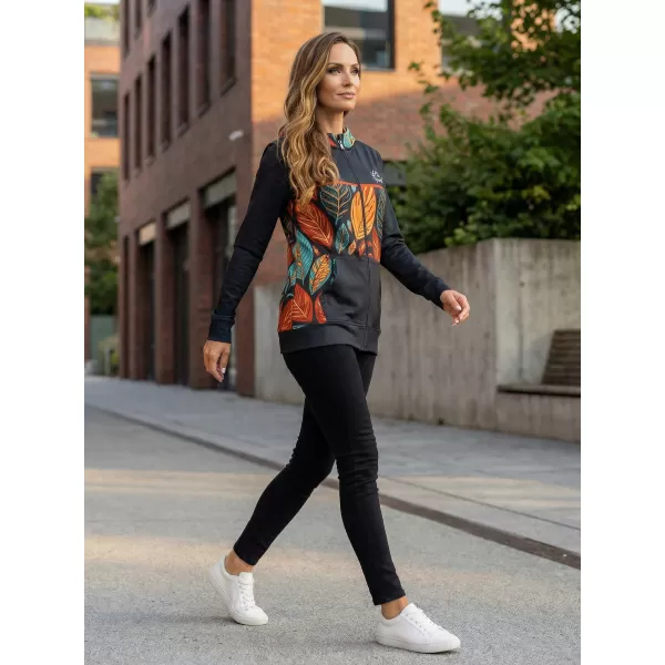 Női pulóver a zip prémiumon ALTISPORT VOJ/ALW061MI02 NARANCSSÁRGA/KÉK 