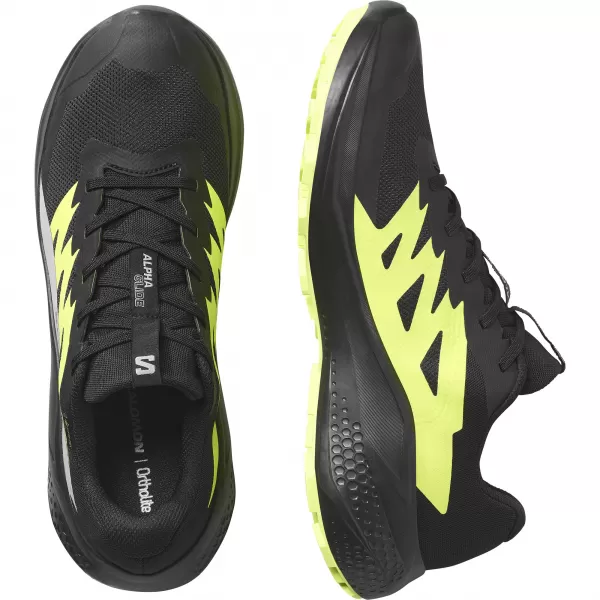  Férfi cipők SALOMON ALPHAGLIDE GTX L47802000 FEKETE/ÖTVÖZET/ÉLES ZÖLD 