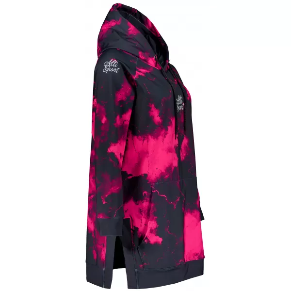  Női funkcionális pulóver prémium ALTISPORT VOJ/ALW066MI03 FEKETE -PINK 