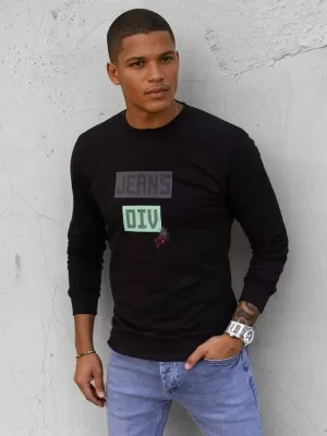 Férfi pulóver DSTREET BX5376 FEKETE