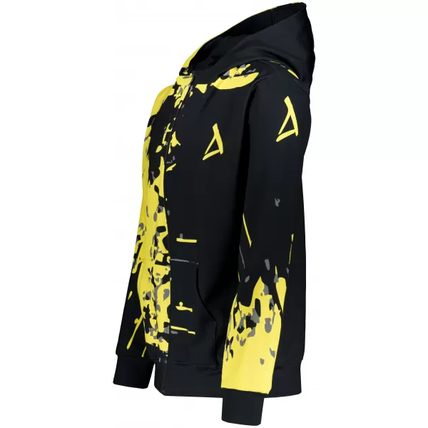  Férfi pulóver a zip prémiumon ALTISPORT VOJ/ALM057MI02 FLUO SÁRGA 
