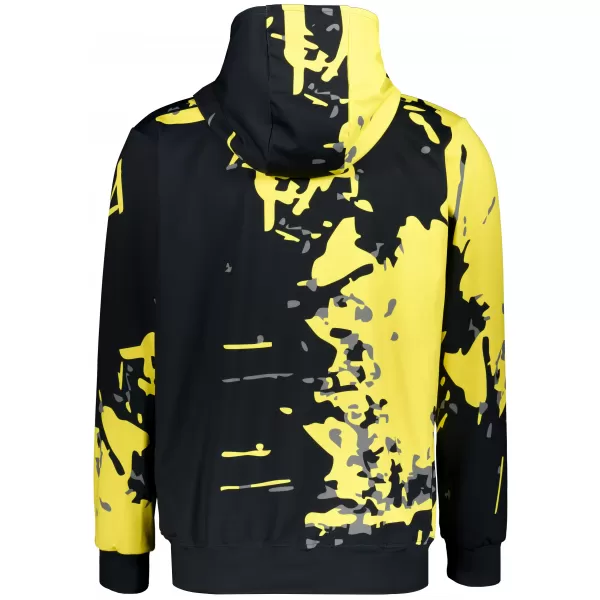  Férfi pulóver a zip prémiumon ALTISPORT VOJ/ALM057MI02 FLUO SÁRGA 