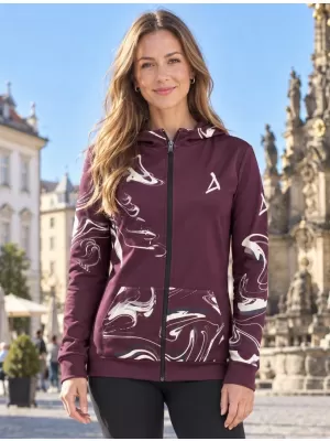 Női pulóver a zip prémiumon ALTISPORT VOJ/ALW064MI02 ÉRC